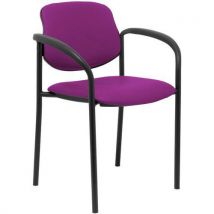 Chaise Villalgordo Similicuir Accoudoirs - Violet