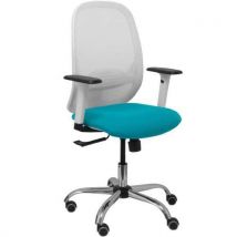 Chaise De Bureau Cilanco Bras Réglable Chromé-turquoise