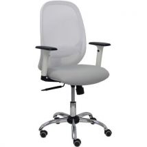 Chaise De Bureau Cilanco Bras Réglable Chromé-gris Clair
