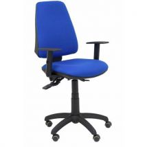 Chaise Elche S Bras Réglable Roue Parquet - Bleu