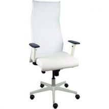 Fauteuil De Direction Sahuco Blanco Similicuir Blanc