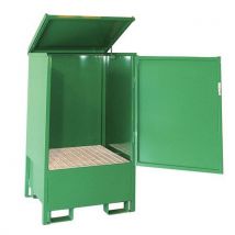 Box De Rétention 1 Fût Acier Peint Vert 810x810x440