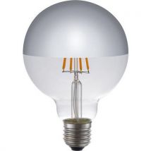 Ampoule G95 Led E27 À Tête Miroir 4w Argenté
