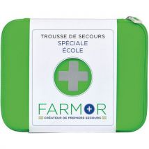 Trousse De Secours École Grand Model En Pu Vert Fluo