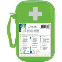 Trousse De Secours Espaces Verts 2/4 Personnes En Pu Verte