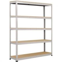 Rayonnage D'entrepôt Rapid 1 1980x2440x455 5 Tablettes