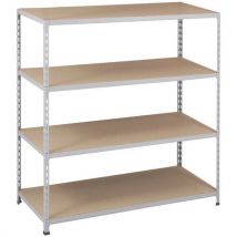 Rayonnage Manutan Rapid 2 1980x1220x455 Zingué - 4 Niveaux