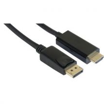 Cordon Displayport 1.2 Vers Hdmi 1.4 Noir - 3m