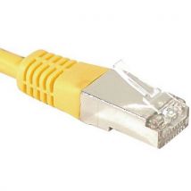Dexlan - Cordon RJ45 Catégorie 6A F/UTP Jaune 20m - Haute Performance Réseau
