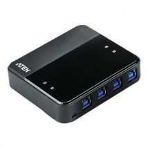 Hub Aten Us434 4 Ports Usb 3.1 Gen1 Partagés Sur 4 Pc/mac