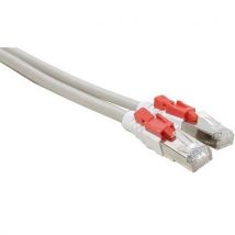 Cordon Rj45 Catégorie 6a S/ftp À Verrouillage Gris - 2 M