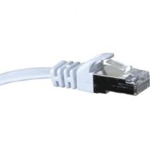 Cordon Rj45 Plat Catégorie 6 U/ftp Snagless Blanc - 5 M