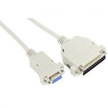 Cordon Série Null Modem Db9f À Db25m - 180m