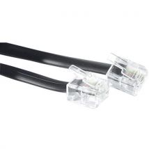 Cordon Téléphonique Rj11 Noir - 30 M