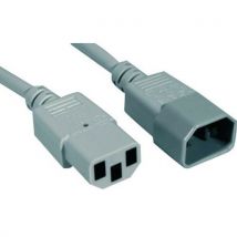 Rallonge D'alimentation C14 / C13 Grise - 18 M