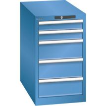 Lista - Armoire à tiroirs d'atelier - Bleu - 5 tiroirs 75kg - 411x725x700mm