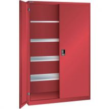 Armoire Rouge 1250x500x1950 Avec 4 Rayons Amo. _ 60.421.070