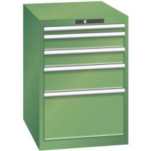 Lista - Armoire à tiroirs d'atelier - Vert - 5 tiroirs 75kg - 564x725x800mm