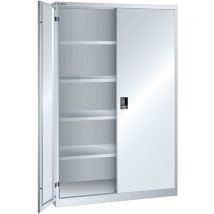 Armoire Gris Clair 1250x580x1950 Avec 4 Rayons Amo.