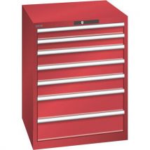 Armoire Rouge 717x725x850 Avec 7 Tir. 75kg _ 14.409.070