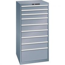 Armoires À Tiroirs Gris 717x725x1450 Avec 9 Tiroirs 75kg