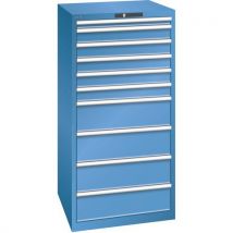 Armoire Bleu Cap. 717x725x1450 Avec 10 Tir. 75kg