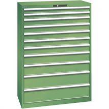 Armoire 11 Tiroirs 1023x572x1450mm-charge 75kg-vert