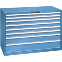 Lista - Armoire à tiroirs d'atelier - Bleu - 8 tiroirs 200kg - 1431x725x1000mm