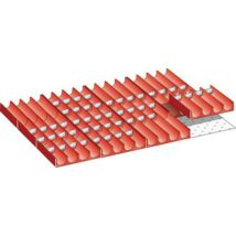 Lista - Kit matériel subdivision tiroir 612x459x50mm - Godets - Livré monté - 80% emballage recyclé