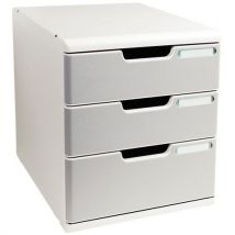 Module Classement 3 Tiroirs Coloris Gris