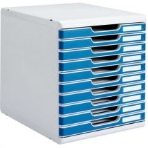 Module Classement 10 Tiroirs Coloris Bleu