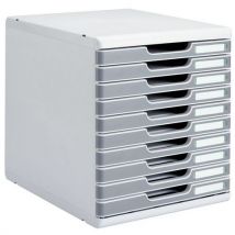 Module Classement 10 Tiroirs Coloris Gris