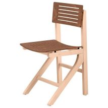 Sunset Creation - Chaise Eole AST Bois Hêtre Café - T6 - Usage Collectivité - 5 Ans Garantie