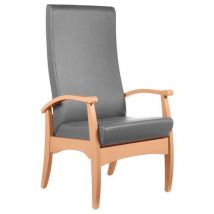 Fauteuil De Repos Realty Abaka Taupe - Hêtre Naturel