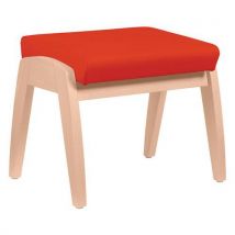 Repose-jambes Realty Coussin Abaka Piment - Hêtre Bouleau