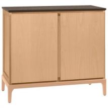 Buffet Mona 2 Portes Naturel Plateau Stratifié Brocante