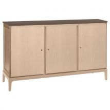 Buffet Mona 3 Portes Bouleau Plateau Stratifié Brocante