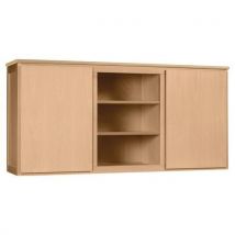 Crédence 2p/étagères Buffet Mona Naturel Plat Strat Érable