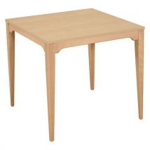 Table Grand Large 80x80 Cm Stratifié Abs - Érable/naturel