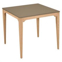 Table Grand Large 80x80 Cm Strat Abs - Pierre Lune/naturel