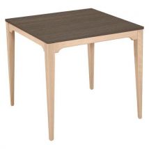 Table Grand Large 80x80 Cm Stratifié Abs - Brocante/bouleau