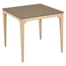 Table Grand Large 80x80cm Strat Abs - Pierre De Lune/bouleau