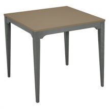 Table Grand Large 80x80cm Strat Abs - Pierre Lune/anthracite