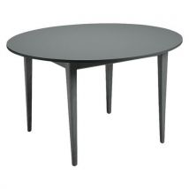 Table Grand Large Ø120 Cm Stratifié Abs - Gris/anthracite