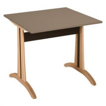 Table Mikado 80 X 80 Cm Stratifié Abs - Pierre Lune/naturel