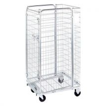 Sclessin Fonction Linge - Porte pour roll emboitable - Acier Argent/zingué - 65.2 x 151 cm - Robuste et pratique