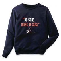 Sweat À Message Homme Ssweat Taille: S Bleu Foncé