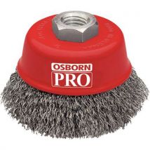 Brosse Coupe Dia. 60 X M14 X Fil Inox Ondulé