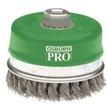 Osborn - Brosse Coupe Fil Torsadé Acier 80mm M14 - Finition Précise - 8500 tr/min Max