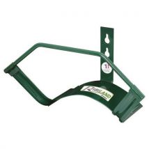 Ribimex - Support Mural Métal pour Tuyau - Vert - 31x15x13cm - Robuste et Pratique